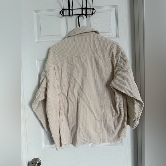 Zara Oversized Corduroy Shacket Jacket Size XS. Rough Hem. - Picture 5 of 9